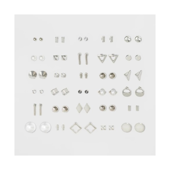 wild fable Jewelry - NWT WILD FABLE 25-CT STUD SILVER EARRING SET